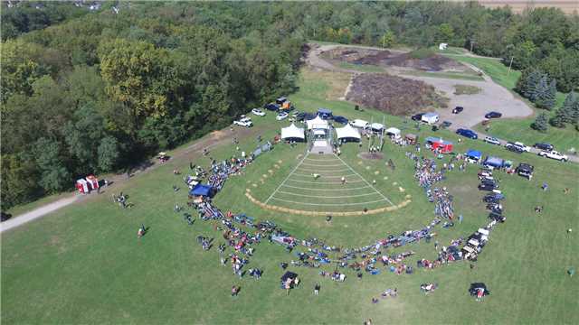 2024 Decatur Highland games aerial shot
