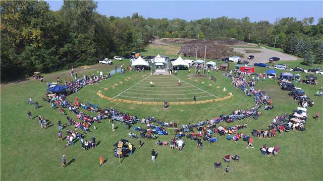 2024 Decatur Highland games aerial shot