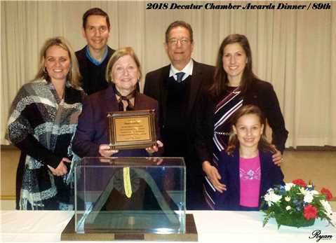 2018 Stephen Decatur Award Winner, Susan Zurcher & Family