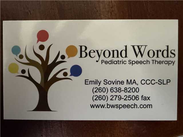 Beyond Words Pediatric Speech Therapy