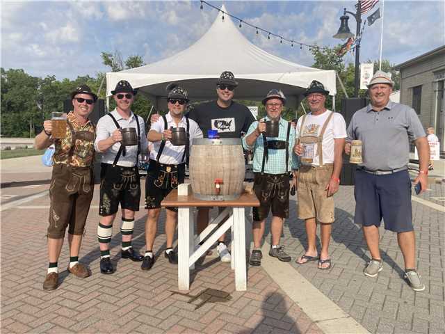 Official Tapping of the Keg by Mayor Dan Rickord & the GermanfestCommittee